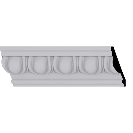 Ekena Millwork 4 3/4"H x 2 3/8"P x 5 1/4"F x 94 1/2"L Egg & Dart Crown Moulding MLD04X02X05EG